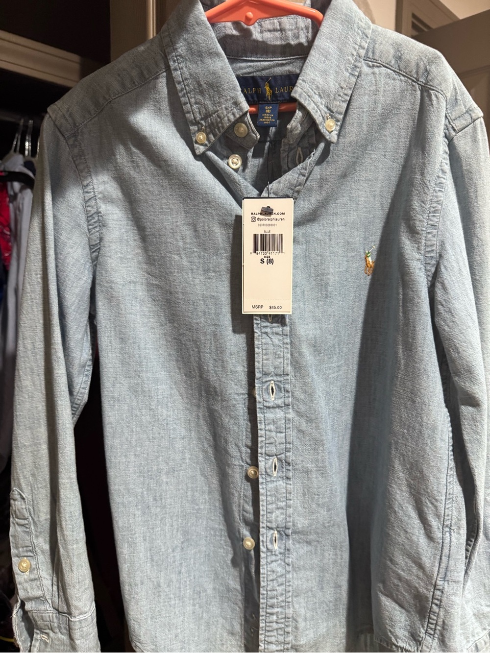 Polo by Ralph Lauren Light Blue Button-Down Oxford Shirt - boys
